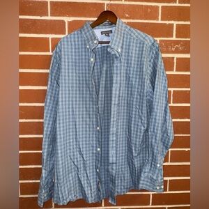 Eddie Bauer Men’s Wrinkle Free Plaid Button Down Shirt Size L Classic Fit